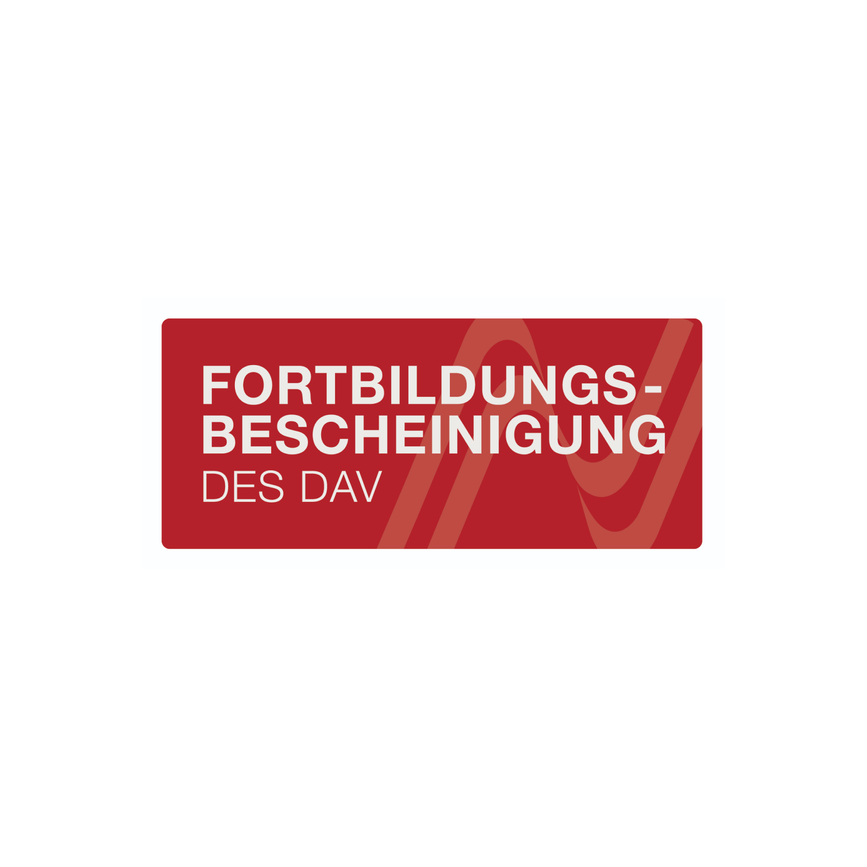 Fortbildungszertifikat des DAV